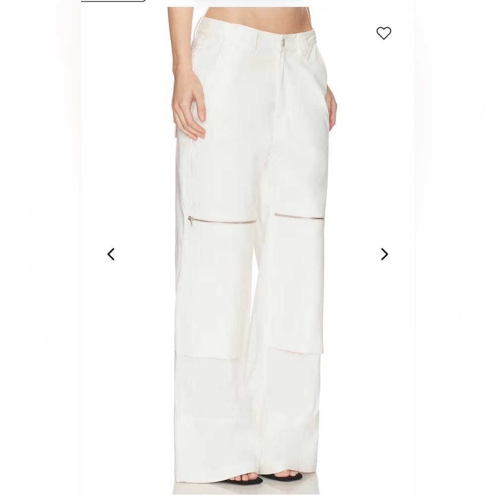 Haelo White Cargo Zip-Off Pants